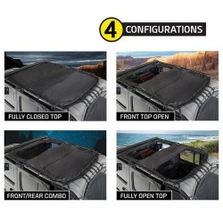 Top ombreggiante allungato con lucernari Smittybilt JEEP JLU