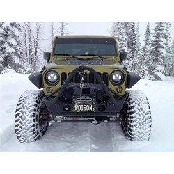 Paraurti anteriore in acciaio Poison Spyder Brawler Lite con Bull Bar JEEP JK