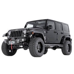 Paraurti Anteriore con piastra porta verricello e fissaggio fendinebbia Rough Country JEEP