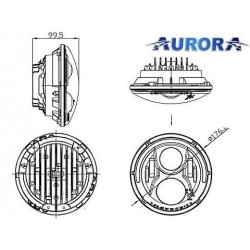Fari Aurora a LED + Angel Eyes 3360/3450 Lumens