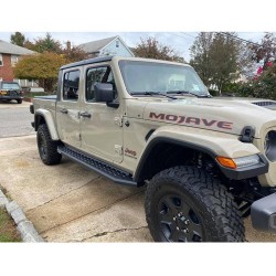 Pedane laterali nero goffrato Go Rhino RB20 Jeep Gladiator JT