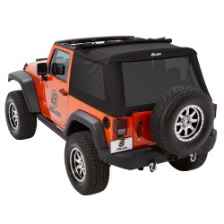 Soft TopTrek top Black Twill Jeep Wrangler 2 Porte