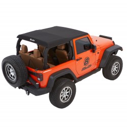 Soft TopTrek top Black Twill Jeep Wrangler 2 Porte