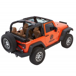 Soft TopTrek top Black Twill Jeep Wrangler 2 Porte
