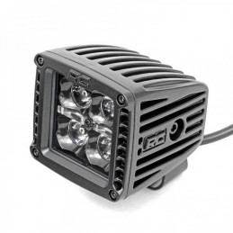 Lampade a LED 2" spot DRL quadrati bianchi Rough Country Black Series